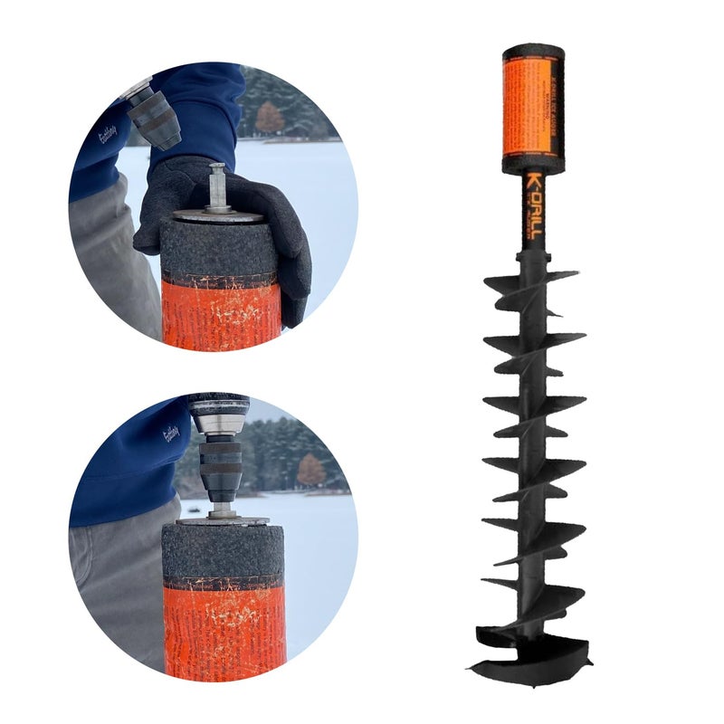 Deep Freeze محول مثقاب EZ Ice - بت مسدس/K-Drill/Lite-Flite - محول مثقاب كهربائي - محول بت سريع الاتصال لمثقاب الجليد - مثقاب صيد الجليد - ملحقات مثقاب لاسلكي - Image 2